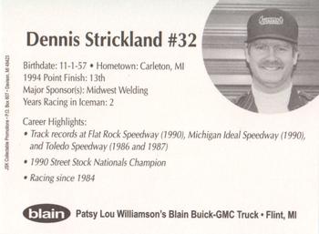 1995 JSK Iceman Supercar Series #NNO Dennis Strickland Back
