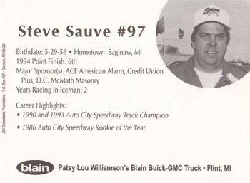 1995 JSK Iceman Supercar Series #NNO Steve Sauve Back