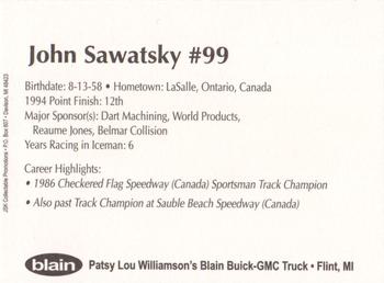 1995 JSK Iceman Supercar Series #NNO John Sawatsky Back
