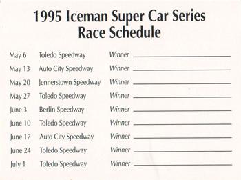 1995 JSK Iceman Supercar Series #NNO Schedule Card Front