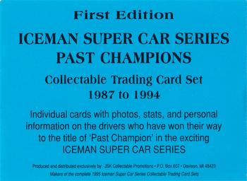 1995 JSK Iceman Supercar Series Past Champions #NNO Cover Card Front