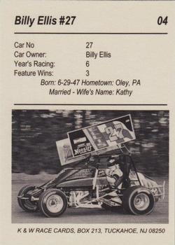 1991 K & W URC Sprints #04 Billy Ellis Back