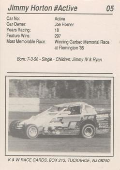 1992 K & W Dirt Track #05 Jimmy Horton Back