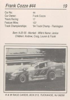 1992 K & W Dirt Track #19 Frank Cozze Back