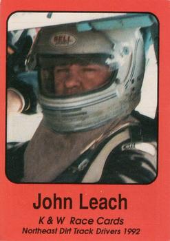 1992 K & W Dirt Track #21 John Leach Front