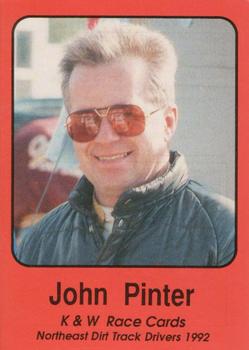 1992 K & W Dirt Track #30 John Pinter Front