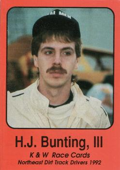 1992 K & W Dirt Track #34 H.J. Bunting III Front