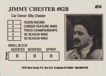 1994 K & W Dirt Track #34 Jimmy Chester Back