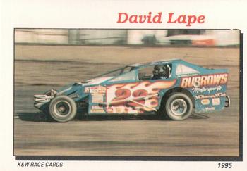 1995 K&W Dirt Track #25 David Lape Front