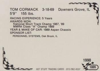 1990 Hot Stuff #1005 Tom Cormack Back
