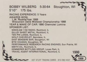 1990 Hot Stuff #1008 Bobby Wilberg Back