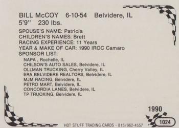 1990 Hot Stuff #1024 Bill McCoy Back