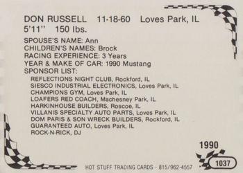 1990 Hot Stuff #1037 Don Russell Back