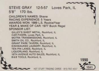 1990 Hot Stuff #1041 Steve Gray Back