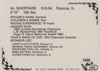 1990 Hot Stuff #1045 Al Sheppard Back