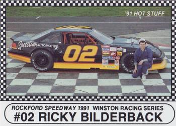 1991 Langenberg Hot Stuff Rockford Speedway #2 Ricky Bilderback Front