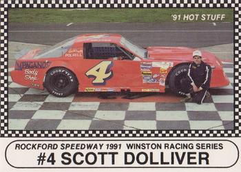 1991 Langenberg Hot Stuff Rockford Speedway #4 Scott Dolliver Front