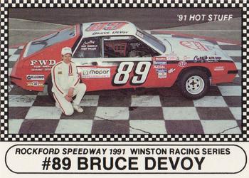 1991 Langenberg Hot Stuff Rockford Speedway #9 Bruce Devoy Front