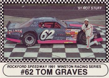 1991 Langenberg Hot Stuff Rockford Speedway #14 Tom Graves Front