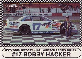1991 Langenberg Hot Stuff Rockford Speedway #17 Bobby Hacker Front