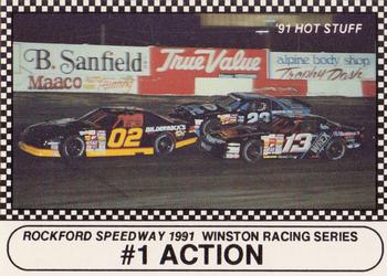 1991 Langenberg Hot Stuff Rockford Speedway #21 Ricky Bilderback/Dennis Miller/John Knaus Front