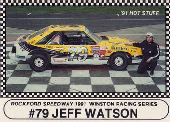 1991 Langenberg Hot Stuff Rockford Speedway #25 Jeff Watson Front