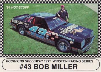 1991 Langenberg Hot Stuff Rockford Speedway #34 Bob Miller Front