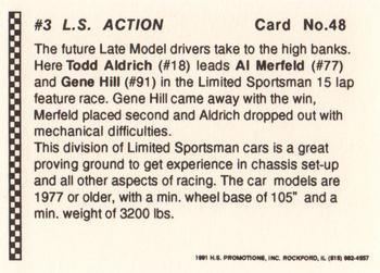 1991 Langenberg Hot Stuff Rockford Speedway #48 Todd Aldrich / Al Merfeld / Gene Hill Back