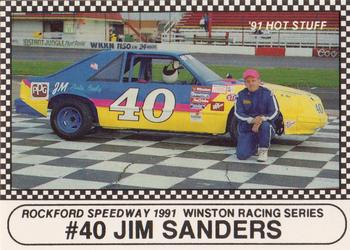 1991 Langenberg Hot Stuff Rockford Speedway #49 Jim Sanders Front