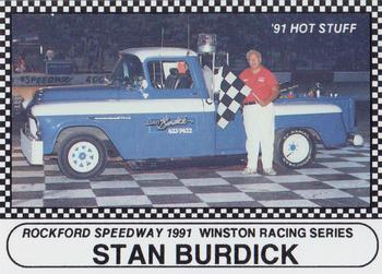 1991 Langenberg Hot Stuff Rockford Speedway #57 Stan Burdick Front