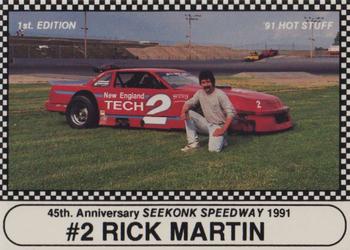 1991 Langenberg Hot Stuff Seekonk Speedway #4 Rick Martin Front