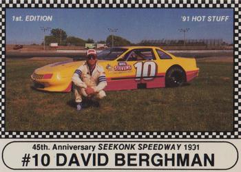 1991 Langenberg Hot Stuff Seekonk Speedway #10 David Berghman Front