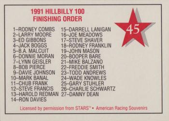 1992 Stars Go Mart #45 Rodney Combs Back