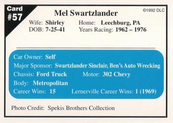 1992 Donny's Lernerville Speedway Part 1 #57 Mel Swartzlander Back