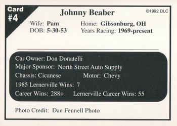 1992 Donny's Lernerville Speedway Part 2 #4 Johnny Beaber Back