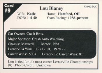 1992 Donny's Lernerville Speedway Part 2 #9 Lou Blaney Back