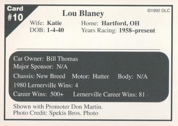 1992 Donny's Lernerville Speedway Part 2 #10 Lou Blaney Back