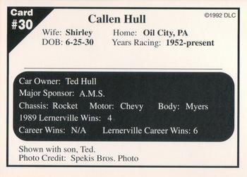 1992 Donny's Lernerville Speedway Part 2 #30 Callen Hull Back