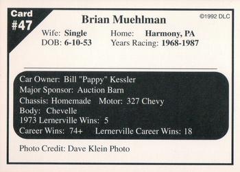 1992 Donny's Lernerville Speedway Part 2 #47 Brian Muehlman Back