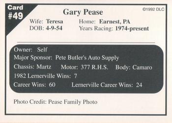 1992 Donny's Lernerville Speedway Part 2 #49 Gary Pease Back