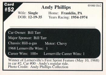 1992 Donny's Lernerville Speedway Part 2 #52 Andy Phillips Back