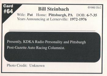 1992 Donny's Lernerville Speedway Part 2 #64 Bill Steinbach Back