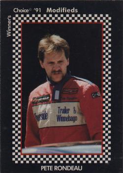 1991 Winner's Choice Modifieds  #72 Pete Rondeau Front