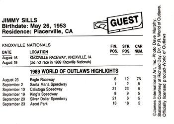 1989 World of Outlaws #GUEST Jimmy Sills Back