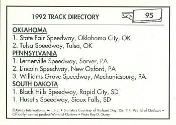 1991 World of Outlaws #95 Mitch Sue Back