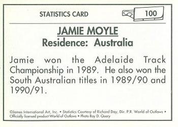 1991 World of Outlaws #100 Jamie Moyle Back