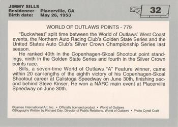 1994 World of Outlaws #32 Jimmy Sills Back