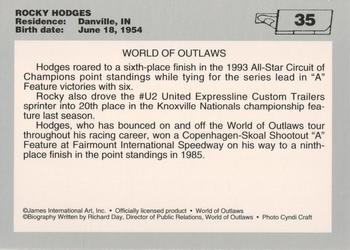 1994 World of Outlaws #35 Rocky Hodges Back
