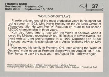 1994 World of Outlaws #37 Frankie Kerr Back