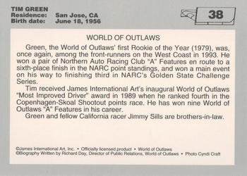 1994 World of Outlaws #38 Tim Green Back